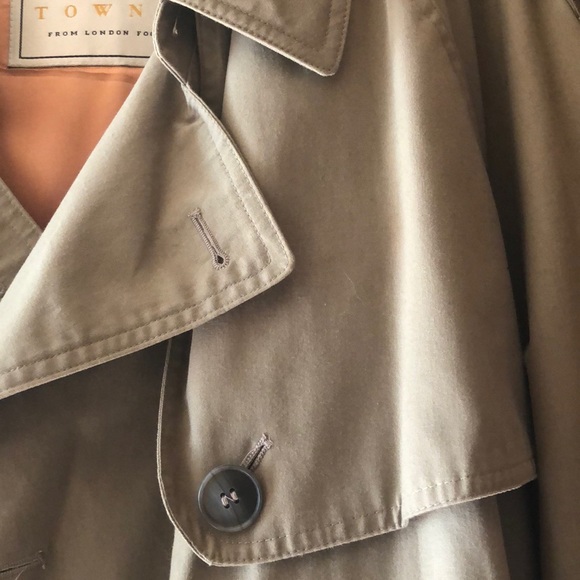 Towne from London Fog Double Breasted Trench Coat - Picture 3 of 8